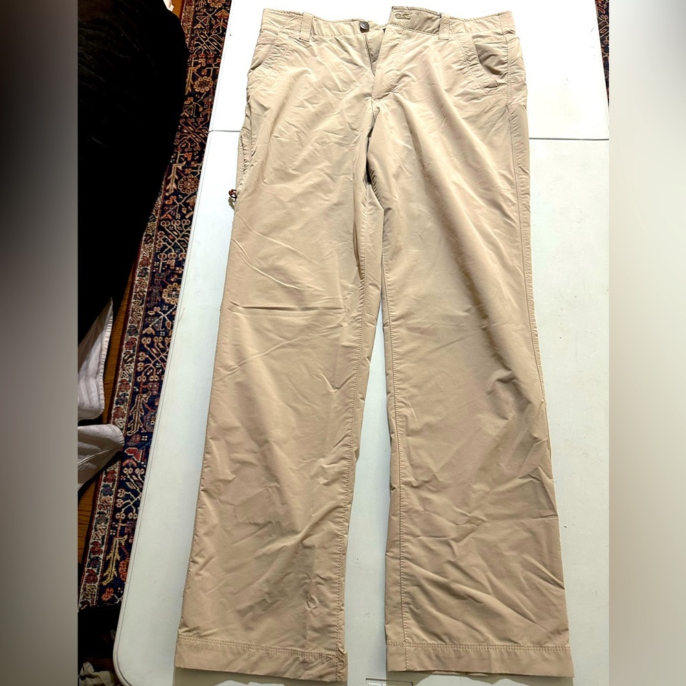 Ascend Tan Performance Pants with good stretch.